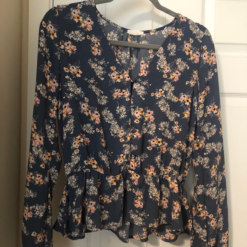 Sienna Sky - Peplum Long Sleeve